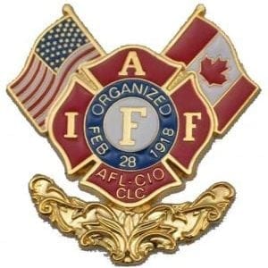 IAFF Medallion 2 inches by 2 1/4  inches