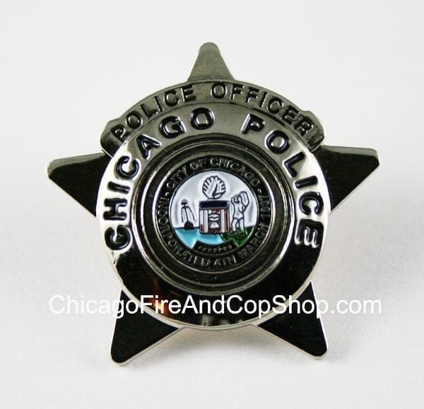 Chicago Police Star Lapel Pin - Chicago Fire And Cop Shop