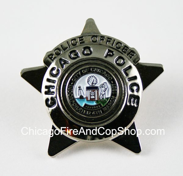 Chicago Police Star Lapel Pin Chicago Fire and Cop Shop