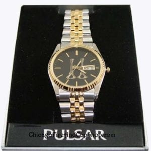 Double Bugle Pulsar watch with Gold / Silver Band