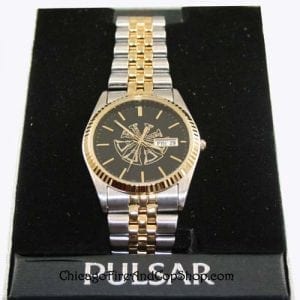 Four Bugle Pulsar watch with Gold / Silver Band