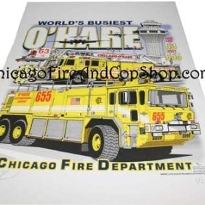 Chicago Fire Department O'Hare Lithograph