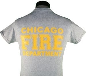 Chicago Fire Department Grey and Gold