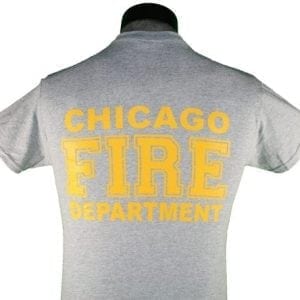 Chicago Fire Department Grey and Gold