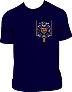 Chicago Fire Dept. Football T-Shirt - Image 2
