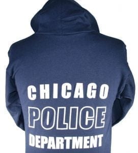 Chicago Police Hoodie Full Back