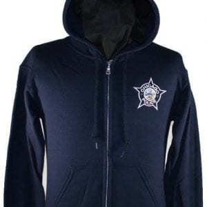 CPD Full Zip Embroidered  Star Hooded Sweat Shirt