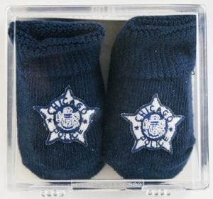 Chicago Police Department Infant Booties Navy