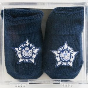 Chicago Police Department Infant Booties Navy