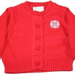 Fire Department Infant Sweater Red