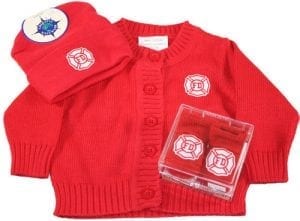 Fire Department Infant Hat Red - Image 2