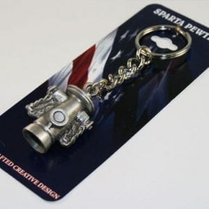 Pewter Key Chain Fire Hydrant