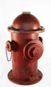 2ft High  Metal Fire Hydrant Garbage Can