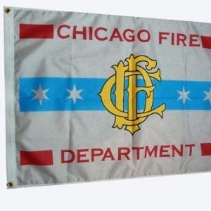 Chicago Fire Department Heavy Duty Nylon Flag