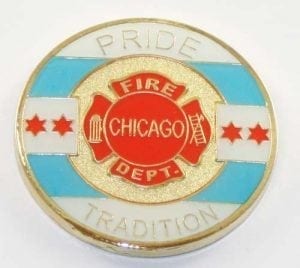 Chicago's Finest Fire Helmet Challenge Coin - Image 2