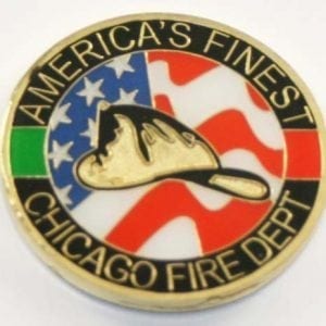 Chicago's Finest Fire Helmet Challenge Coin