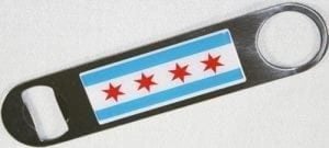 Chicago Flag Bottle Opener