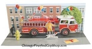 Fire Truck Pop Up Greeting Card
