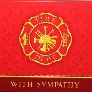 Fire Dept. With Sympathy Card