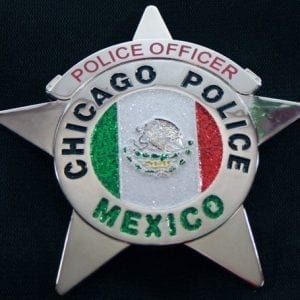 Chicago Police Mexico Novelty Badge