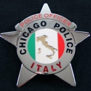 Chicago Police Italy Novelty Badge