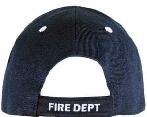 Fire Dept. Raised Letter Hat - Baseball Cap - Image 2