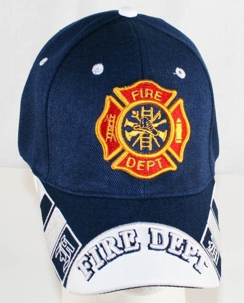 Chicago Fire Dept Cap with Maltese on Back 