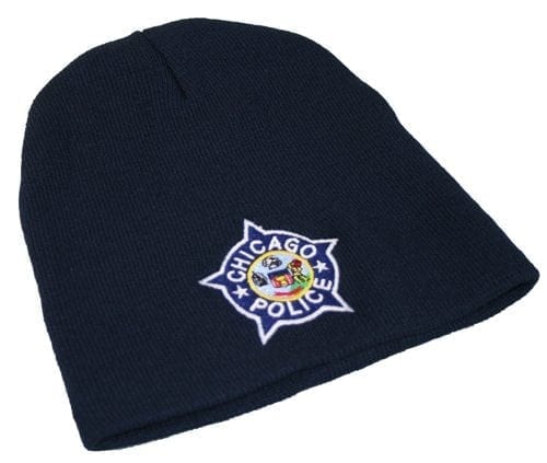 CHICAGO POLICE EMBROIDERED KNIT HAT 