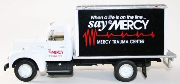 First Gear 1957 International R-190 with Dry Goods Van Mercy Trauma Center - Image 2