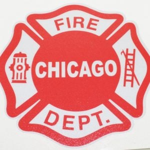 Chicago Fire Department Window Decal