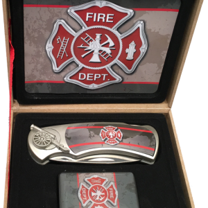 Firefighter Knife/Lighter Set