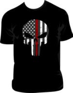 Thin Red Line Skull