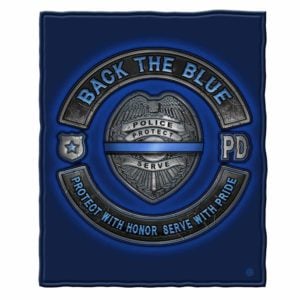 Back The Blue Throw Blanket