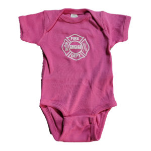 Chicago Fire Department Infant Pink Onesie