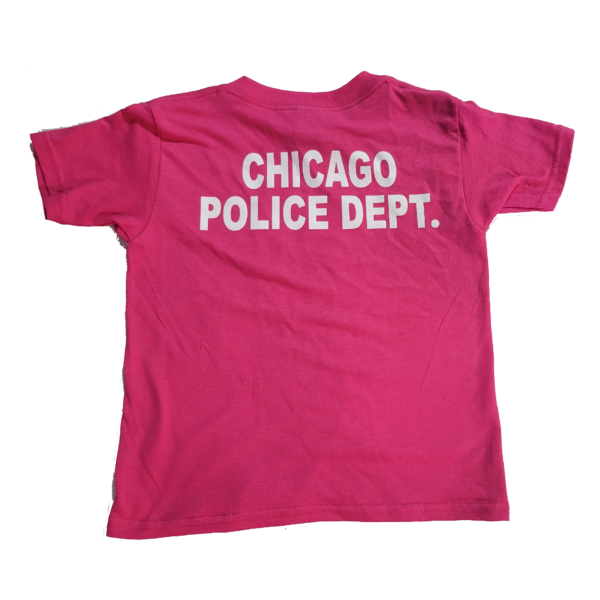 Chicago Police Department Pink Kids Shirt - Image 2