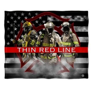 Thin Red Line Throw Blanket 2