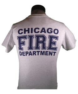 Chicago Fire Department Duty T-Shirt Ash/Navy