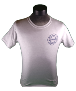 Chicago Fire Department Duty T-Shirt Ash/Navy - Image 2