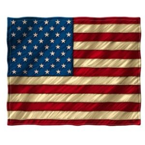 American Flag fleece blanket/throw