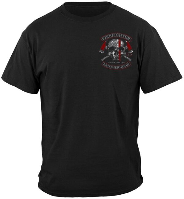 Firefighter Brotherhood Skull Thin Red Line - Image 2