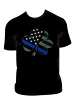 Blue Line Shamrock T-shirt