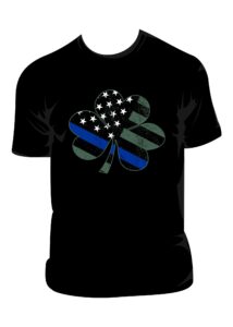 Blue Line Shamrock T-shirt