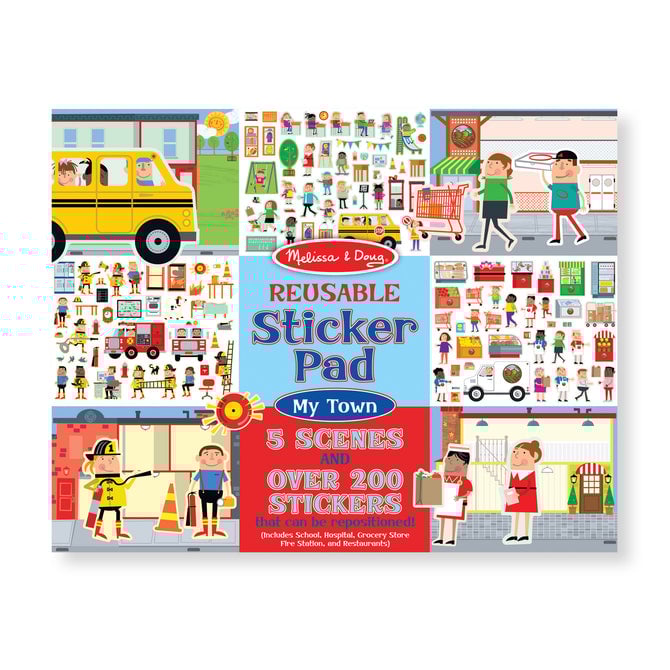 sticker Reusable Sticker Pad - My Town - Image 1