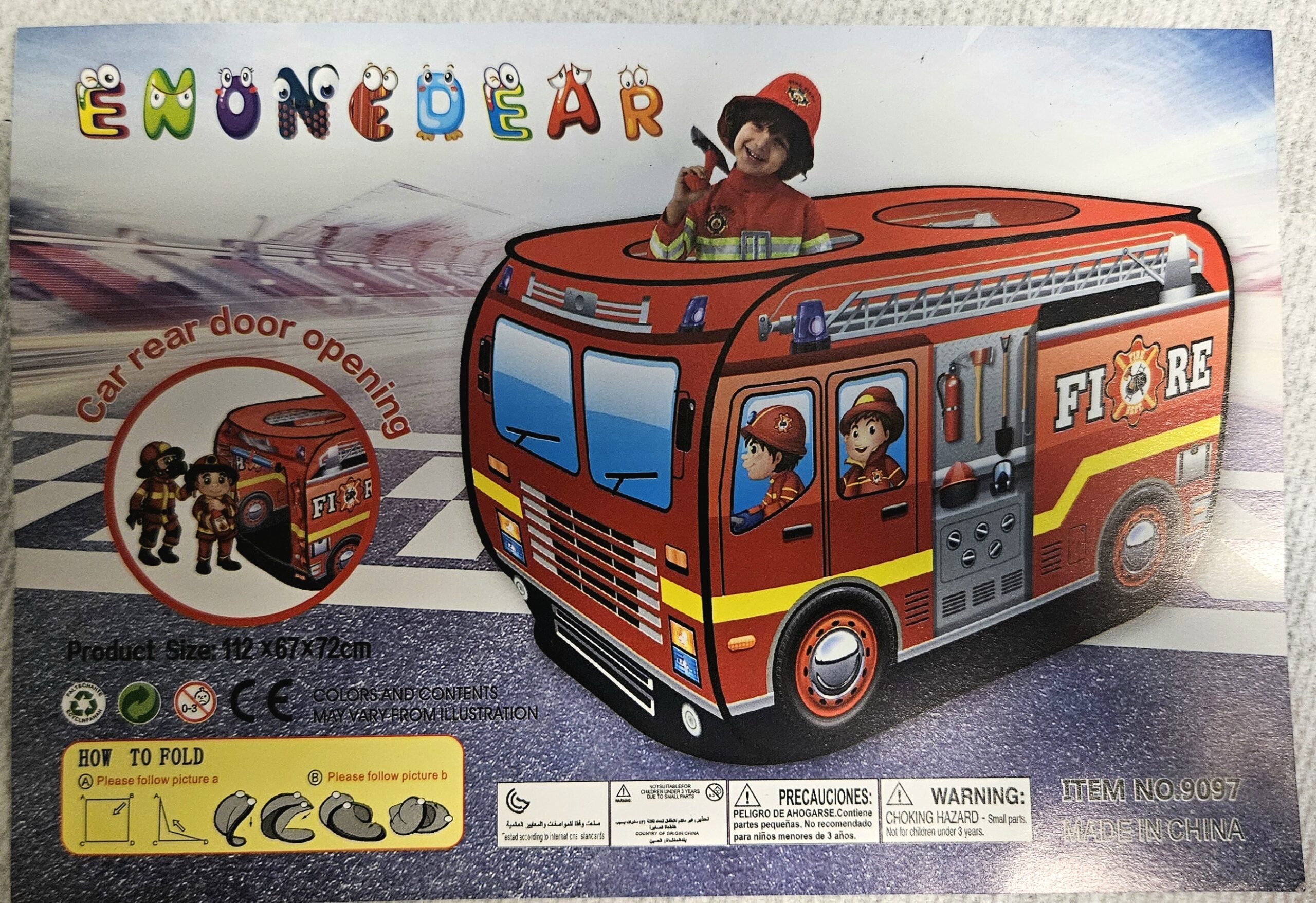 tent Enonedear Fire Truck Tent - Image 1