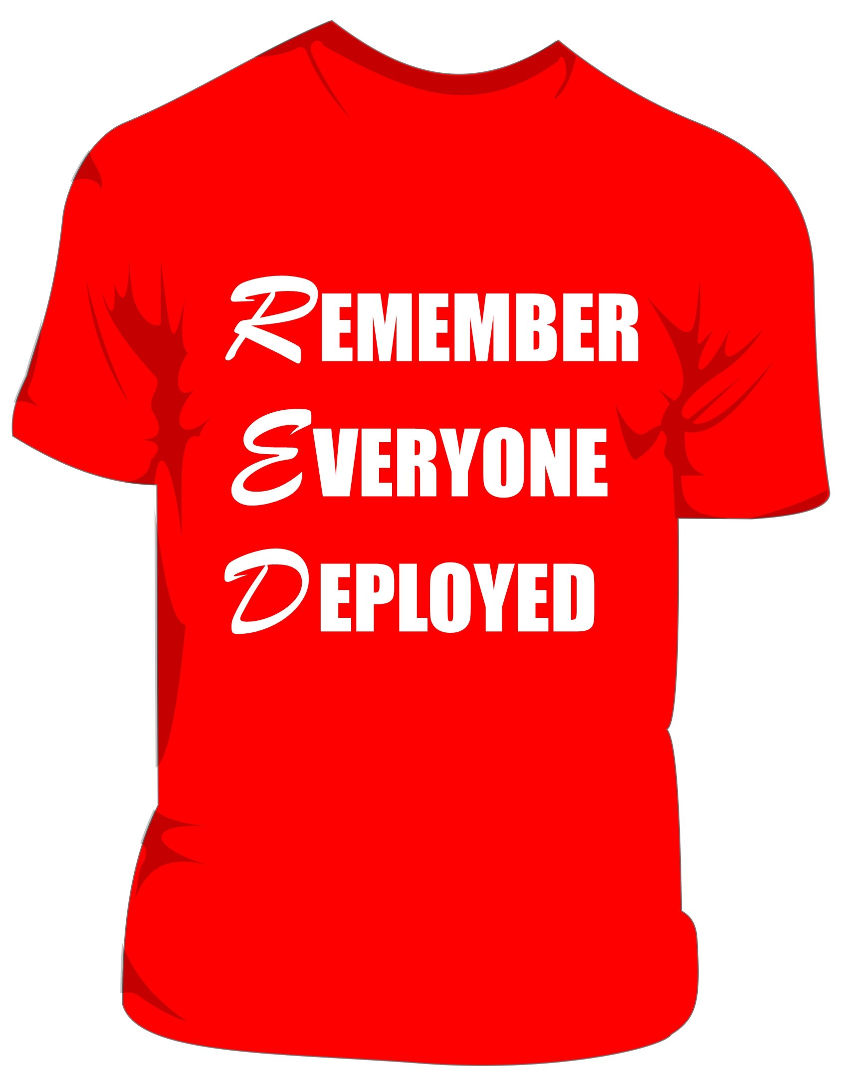 RED Back R.E.D. - Remember Everyone Deployed - Image 1