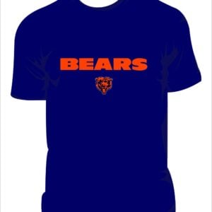 Chicago Fire Dept. Football T-Shirt team colors