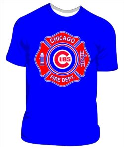 Chicago Fire Department Northside Baseball team colors - Image 2