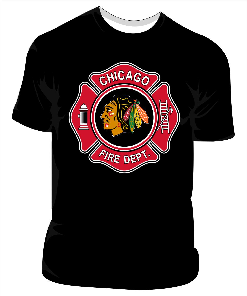 Hawks Back Chicago Fire Department Hockey team colors - Image 2